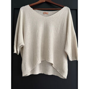 Italian Made Oversized Knit Boxy Sweater – M/L